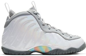 Nike Air Foamposite One Light Smoke Grey (PS) Light Smoke Grey/White-Blue Fury (CU1055-001)