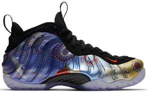 Nike  Air Foamposite One Lunar New Year 2018 (W) Black/Habanero Red-Black (AQ0566-001)
