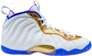 Nike  Air Foamposite One Peanut Butter & Jelly (GS) White/Fuchsia Blast-Racer Blue (644791-103)