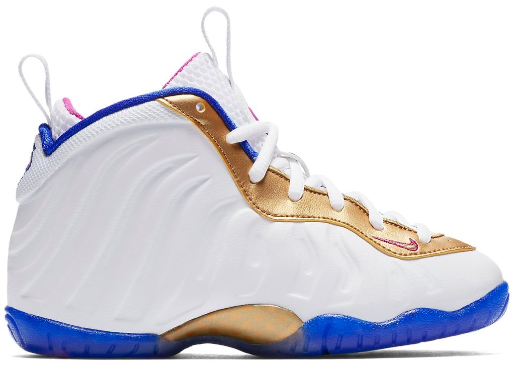 Nike Air Foamposite One Peanut Butter & Jelly (PS) White/Fuchsia Blast-Racer Blue (723946-103)