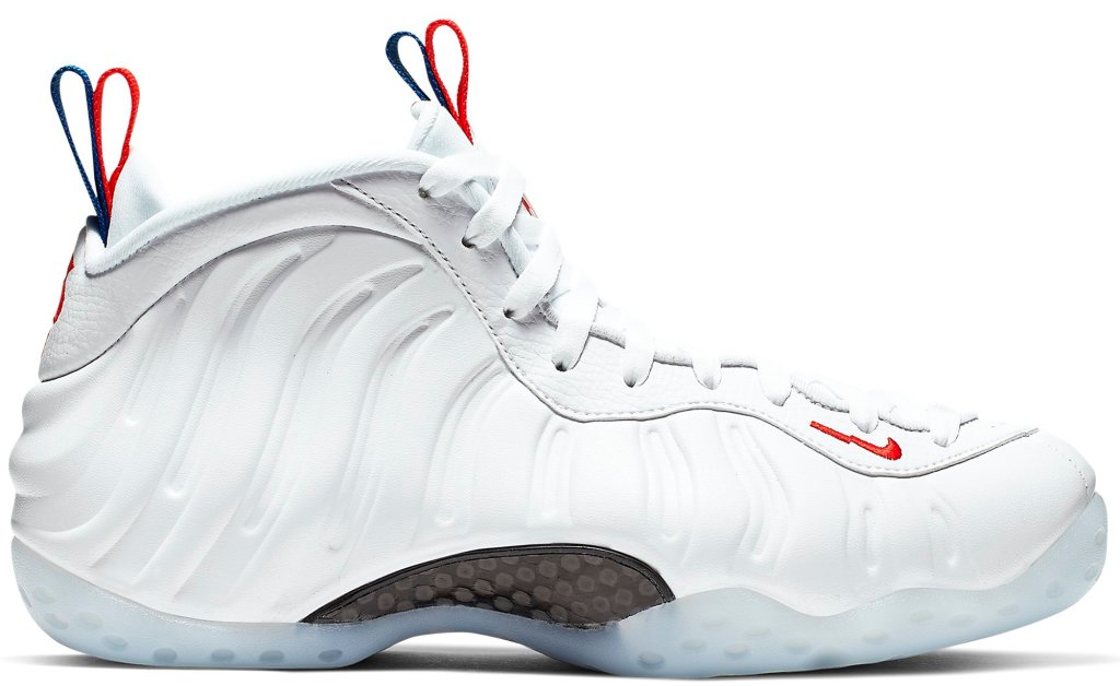 Nike Air Foamposite One USA (W) White/White-Game Royal-Habanero Red (AA3963-102)