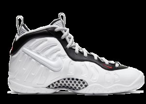 Nike  Air Foamposite Pro White Black University Red (GS) White/Black-University Red (644792-103)