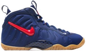 Nike  Air Foamposite Pro Blue Void University Red (GS) Blue Void/Gum Light Brown-White-University Red (644792-405)