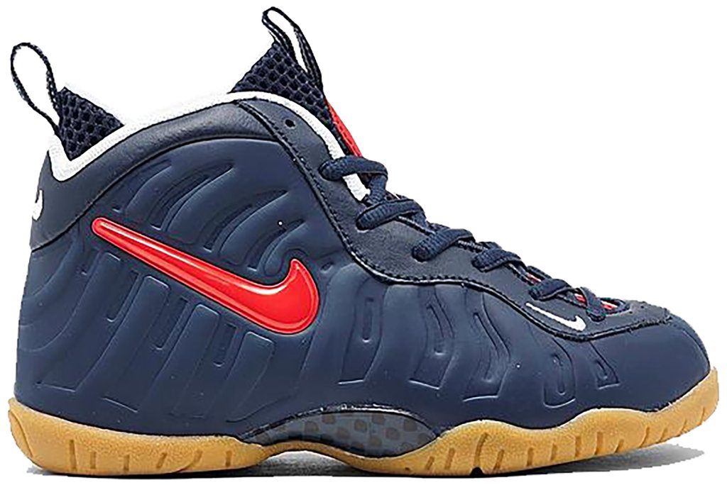 Nike Air Foamposite Pro Blue Void University Red (PS) Blue Void/Gum Light Brown-White-University Red (843755-405)