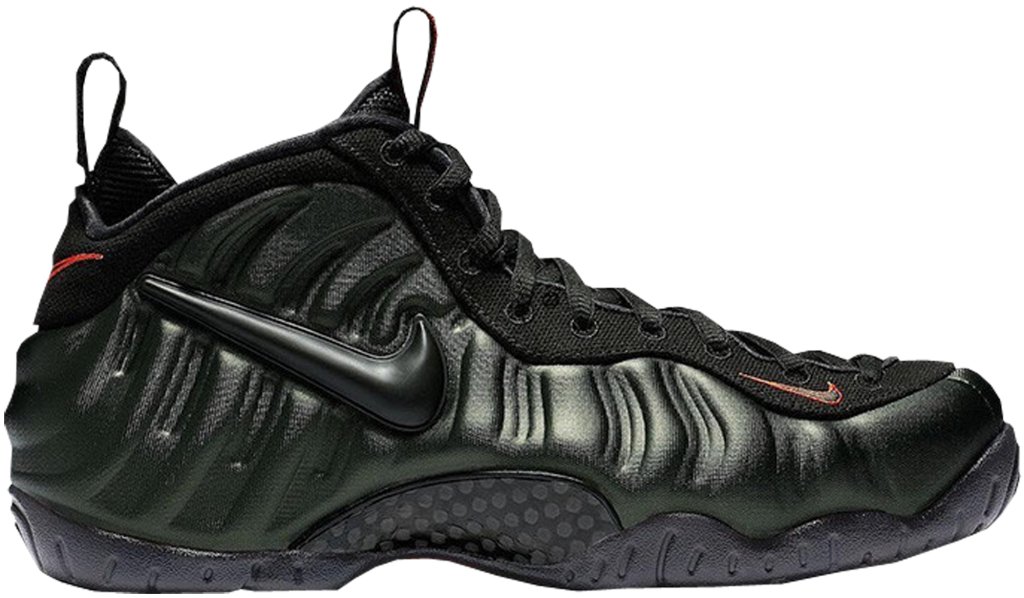 Nike Air Foamposite Pro Sequoia Sequoia/Black-Team Orange (624041-304)