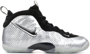 Nike Air Foamposite Pro Silver Surfer (GS) Metallic Silver/Metallic Silver-Black (644792-007)
