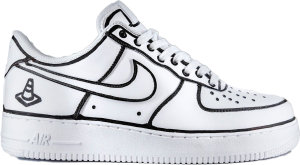 Nike Air Force 1 ’07 Joshua Vides White/Black/White (315122-111-JV)