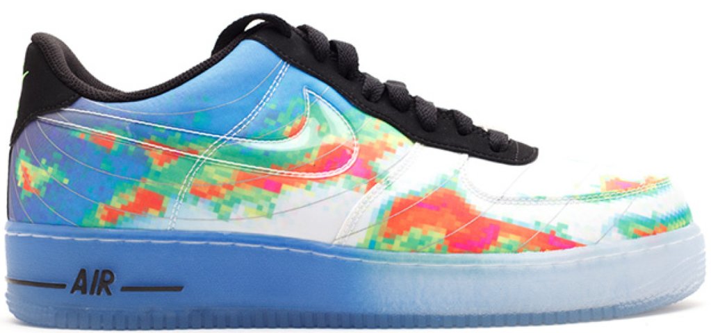 Nike Air Force 1 Comfort Weatherman White/Atomic Red-Flash Lime (599457-100)