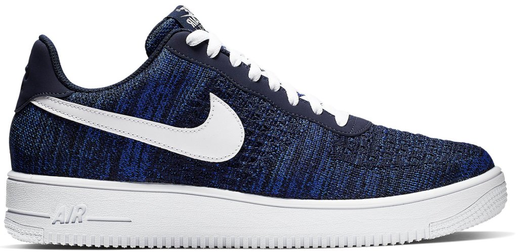 Nike Air Force 1 Flyknit 2 College Navy College Navy/Pure Platinum-Black-White (AV3042-400)