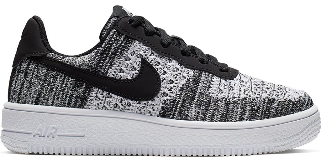 Nike Air Force 1 Flyknit 2.0 Oreo (GS) Black/White-White-Pure Platinum (BV0063-001)