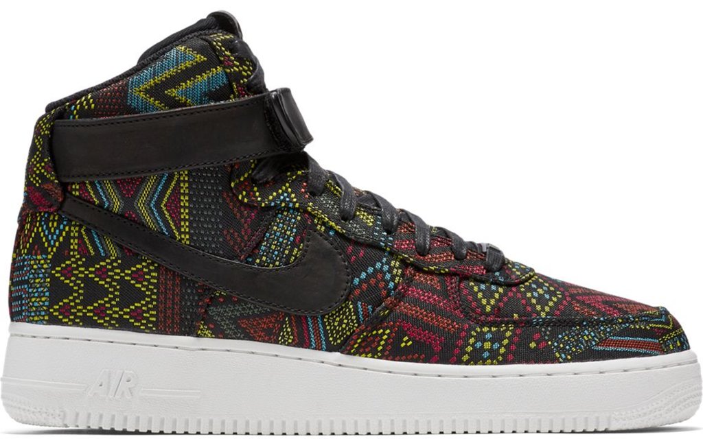 Nike Air Force 1 High Black History Month (2016) Black/Black-Summit White (836227-001)