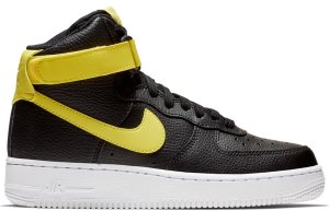 Nike Air Force 1 High Black Yellow Pulse (W) Black/White-Yellow Pulse (334031-014)