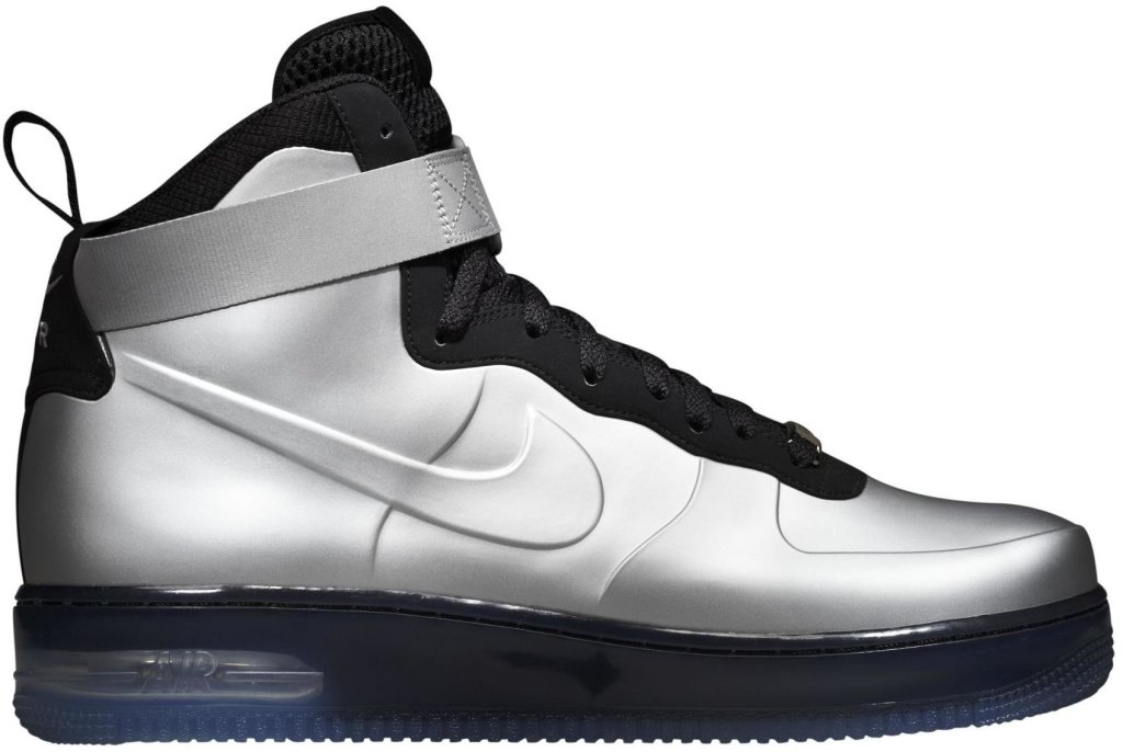 Nike Air Force 1 High Foamposite Silver Metallic Silver/Metallic Silver (415419-002)