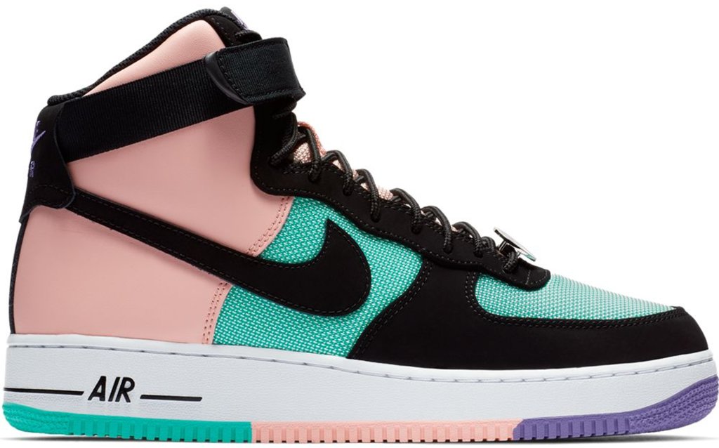 Nike Air Force 1 High Have A Day Hyper Jade/Black-Bleached Coral-Space Purple (CI2306-300)