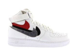 Nike  Air Force 1 High John Geiger “Misplaced Checks” White White/Multi (135833)