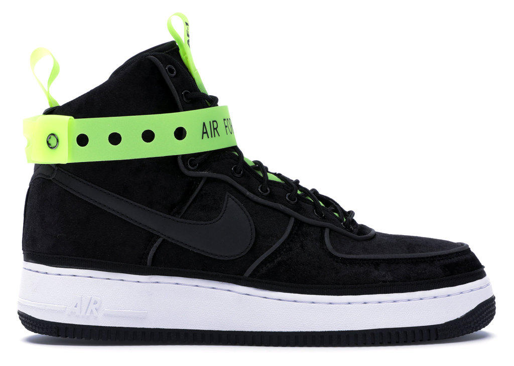 Nike Air Force 1 High Magic Stick VIP Black Black/Black-Volt-Black (573967-003)
