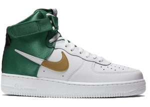 Nike Air Force 1 High NBA Celtics White/Green/Gold (BQ4591-100)
