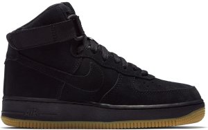 Nike Air Force 1 High Suede Black Gum (GS) Black/Gum Light Brown-Black (807617-002)