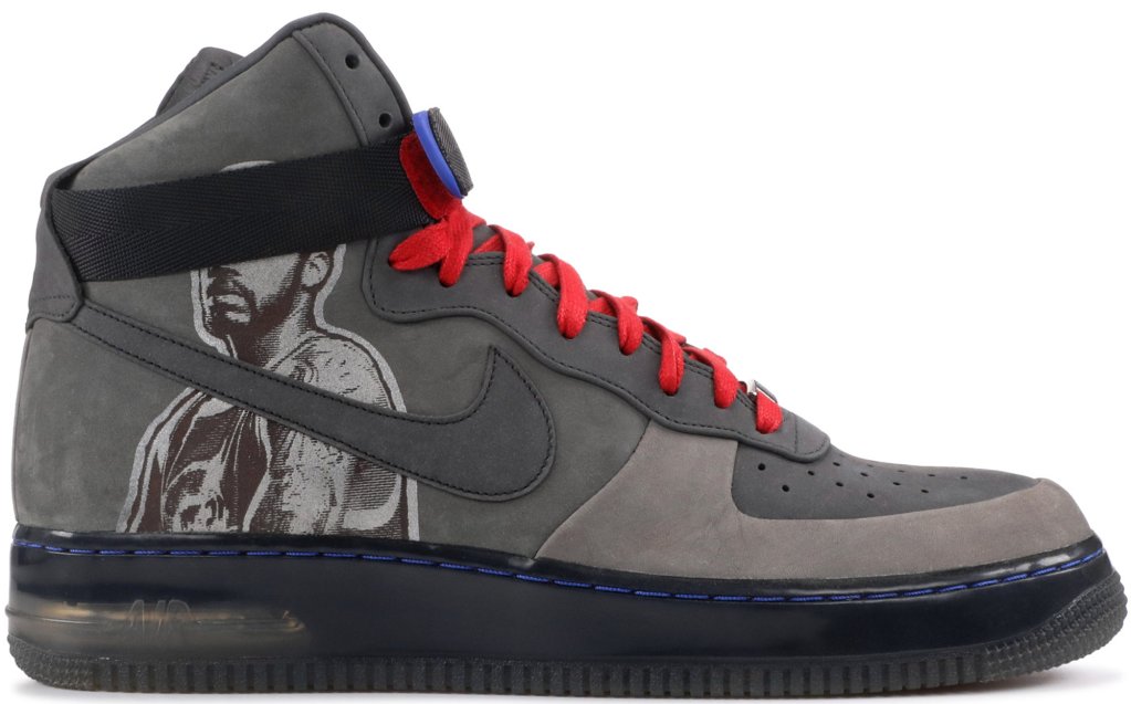 Nike Air Force 1 High Supreme Rasheed Wallace (New Six) Flint Grey/Anthracite-Varsity Red (315096-001)