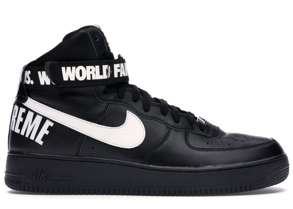 black airforce 1 hightops