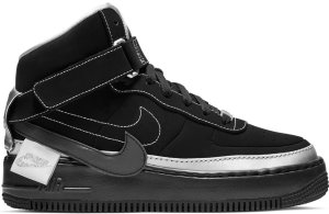 Nike Air Force 1 Jester XX Rox Brown (W) Black/Metallic Silver-Black (BV1575-001)