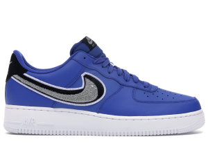 Nike Air Force 1 Low ’07 LV8 Chinelle Swoosh Game Royal/Wolf Grey/Black (823511-409)