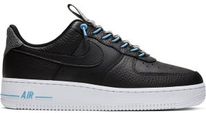 Nike  Air Force 1 Low 07 Lux Black Light Blue (W) Black/Light Blue-Black-White (898889-015)