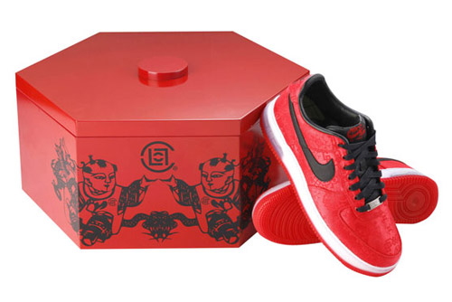 Nike Air Force 1 Low 1WORLD CLOT (Special Box) Sport Red/Black (358701-601)