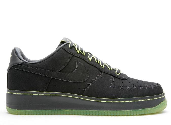 Nike Air Force 1 Low 1World KAWS Black/Black-Neon Yellow (318985-001)