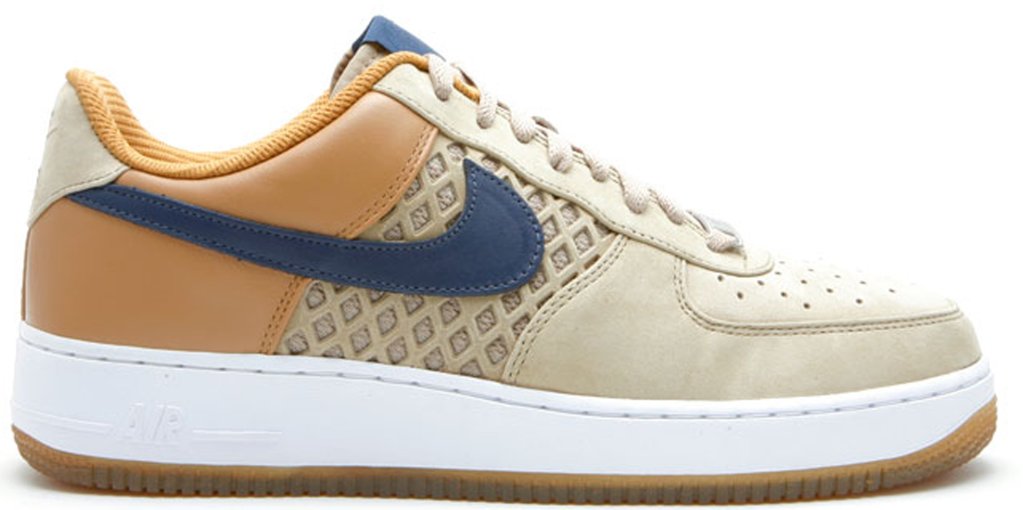 Nike Air Force 1 Low Birds Nest Tweed/Midnight Navy-White-Varsity Red (318775-241)