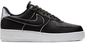 Nike Air Force 1 Low Black Iridescent Outline Black/Black-Black (AT6147-001)