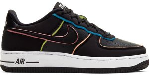 Nike Air Force 1 Low Black Pink Barely Volt (GS) Black/Pink-Barely Volt-Black (CD7406-001)