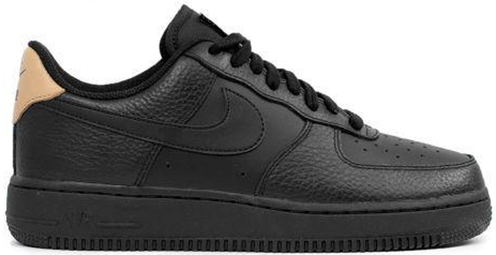 Nike Air Force 1 Low Black Vachetta Tan Black/Black-Black-Black (718152-016)