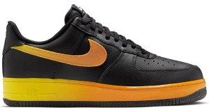 Nike Air Force 1 Low Black Yellow Orange Black/Opti Yellow-Orange Peel (CJ0524-001)