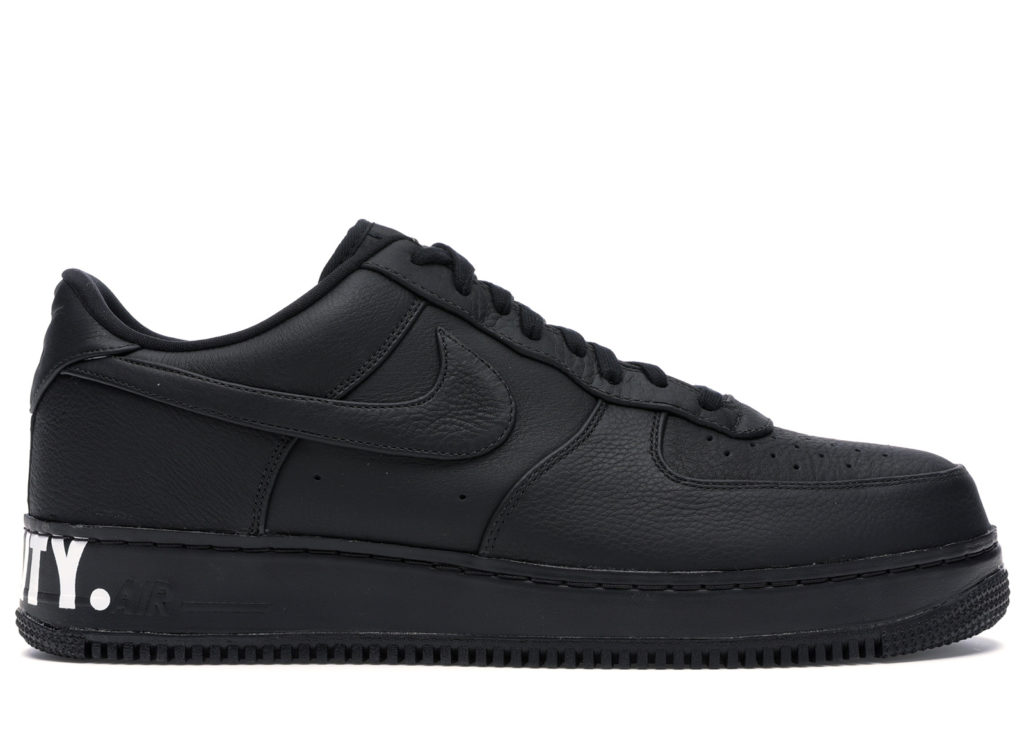 Nike Air Force 1 Low CMFT Equality Black History Month (2018) Black/Black-White-Metallic Gold (AQ2125-001)