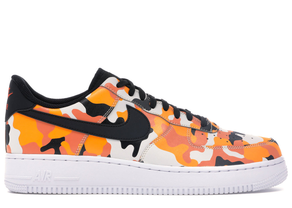Nike Air Force 1 Low Camo Orange Team Orange/Black-Circuit Orange (823511-800)