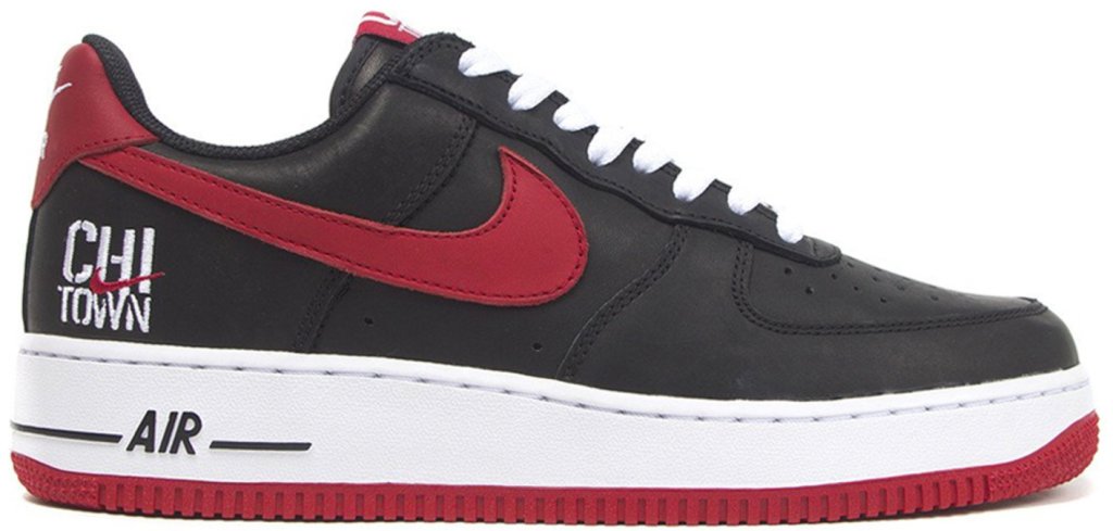 Nike Air Force 1 Low Chicago (2016) Black/Varsity Red-White (845053-001)