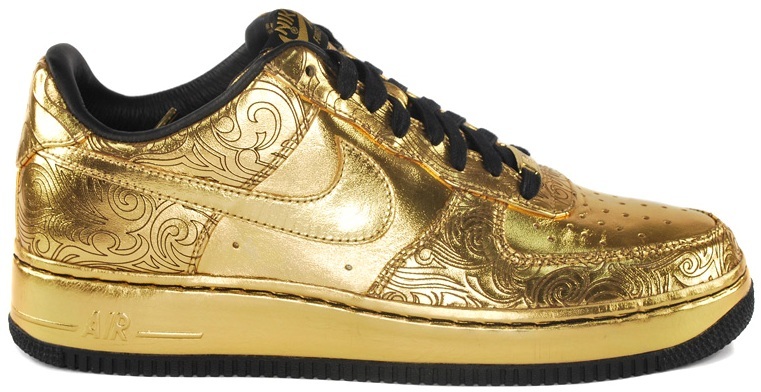 Nike Air Force 1 Low Closing Ceremonies (Beijing) Metallic Gold/Metallic Gold-Black (339218-771)