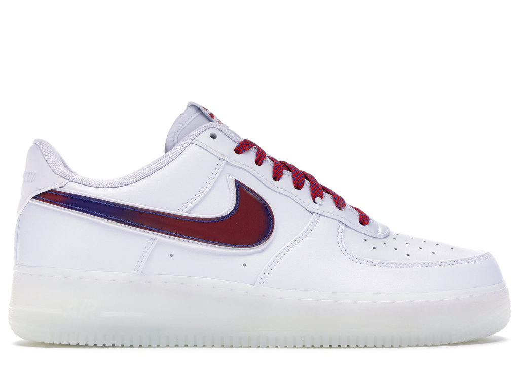 Nike Air Force 1 Low De Lo Mio White/White-Game Royal-University Red (BQ8448-100)