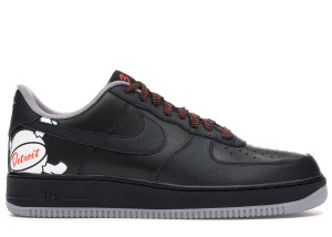 Nike Air Force 1 Low Detroit Away Black/Black-Atmosphere Grey-Turf Orange-White (CD7789-001)