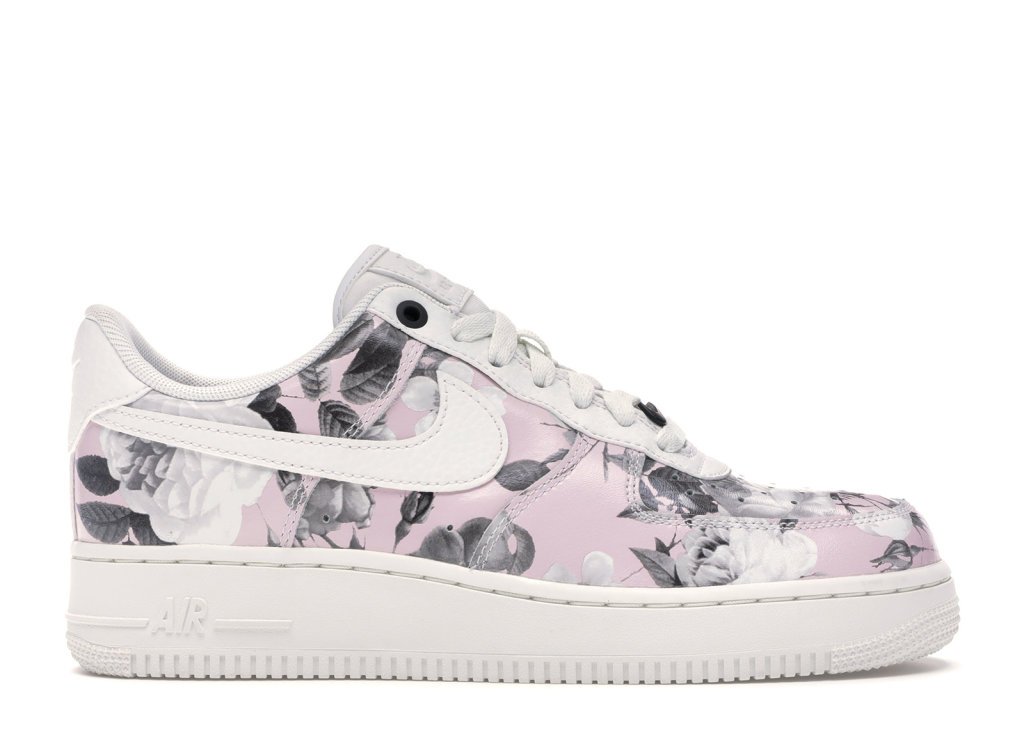 Nike Air Force 1 Low Floral Rose (W) Summit White/Summit White-Summit White (AO1017-102)