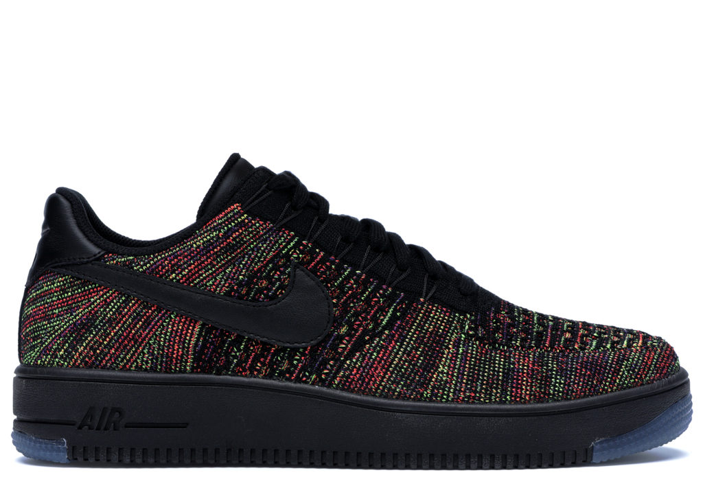Nike Air Force 1 Low Flyknit Black Multi-Color Black/Multi-Color (817419-001)