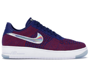 Nike Air Force 1 Low Flyknit USA Gym Red/Deep Royal Blue-White (826577-601)