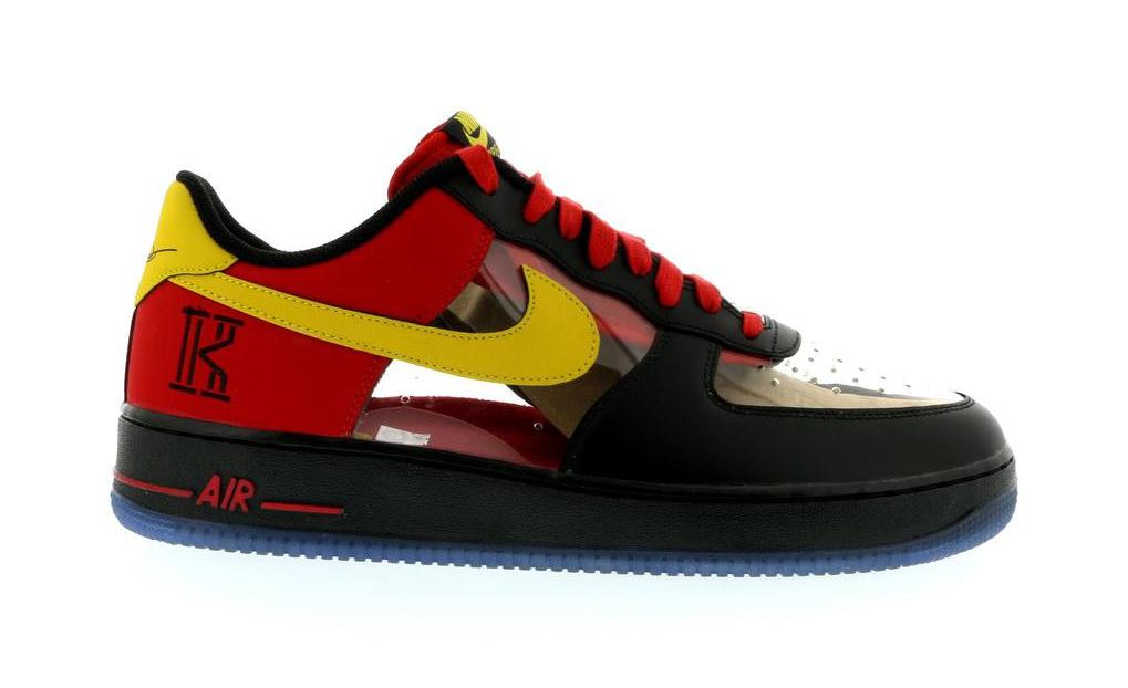 Nike Air Force 1 Low Kyrie Irving Black Red Black/Tour Yellow-University Red (687843-001)
