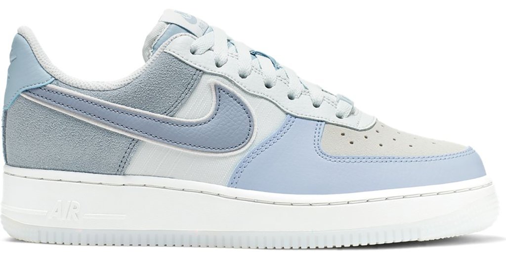 Nike Air Force 1 Low Light Armory Blue (W) Light Armory Blue/Off White-Obsidian Mist (896185-401)
