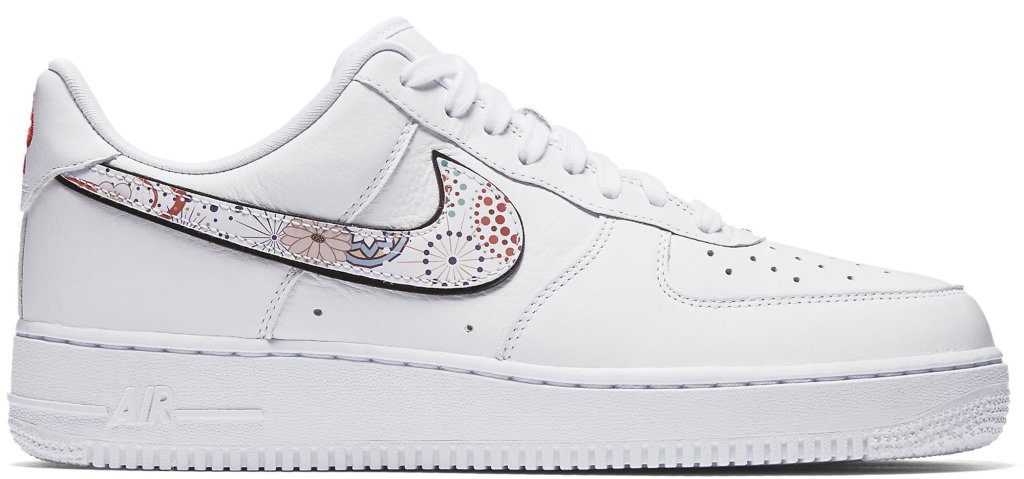 Nike Air Force 1 Low Lunar New Year (2018) White/White-Habanero Red (AO9381-100)