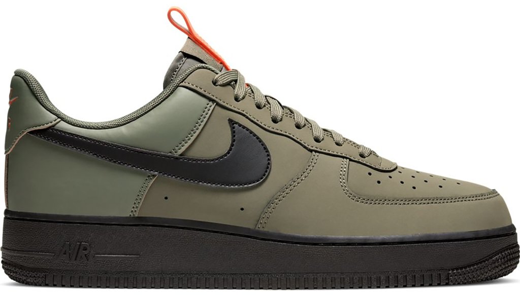 Nike Air Force 1 Low Medium Olive Medium Olive/Black-Starfish (BQ4326-200)