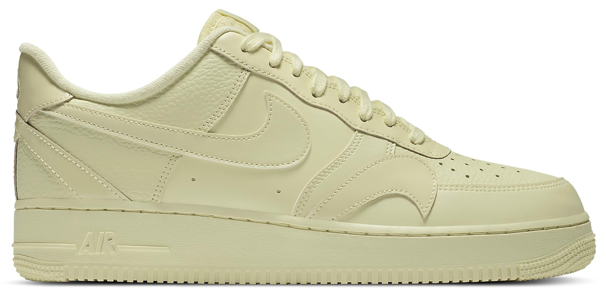 tenis nike air force 1 low misplaced swoosh pale yellow