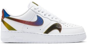 Nike  Air Force 1 Low Misplaced Swooshes White Multi White/Reflect Silver (CK7214-101)