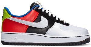 Nike Air Force 1 Low Hidden Message Black/Metallic Silver-Chile Red (DA1345-014)